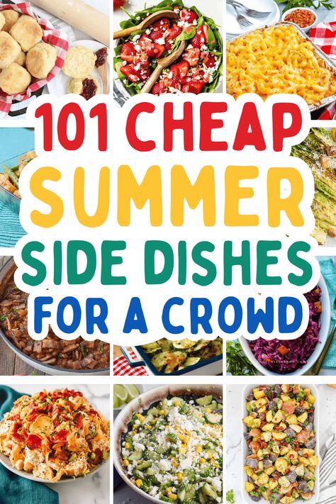 Healthy Summer Side Dishes, Summer Vegetables Side Dishes, Summer Cookout Side Dishes, Side Dishes For A Crowd, Dishes For A Crowd, Summer Bbq Side Dishes, Summer Side Dishes Recipes, Party Side Dishes, Picnic Side Dishes