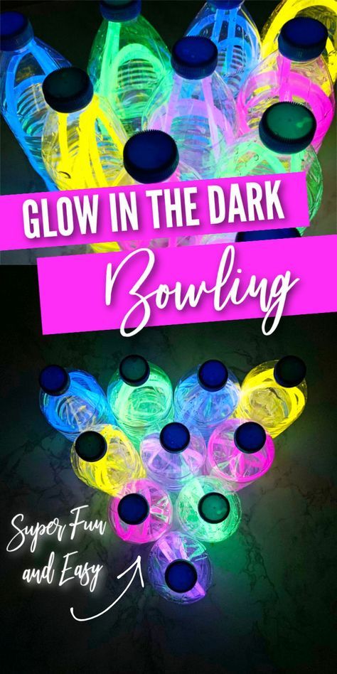 Glow Sticks Party Ideas, Glow In The Dark Selfie Station, Glow In The Dark Party Ideas Preschool, Glow In The Dark Bowling Diy, Glow In The Dark Party Themes, Glow Tape Designs, Glow In The Dark Birthday Party Games, Disco Glow In The Dark Party, Neon Camping Party