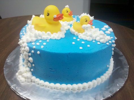 Rubber Ducky Cake Ideas, Rubber Duck Birthday Party Ideas, Rubber Duck Cake, Ducky Cake, Vanilla Cake With Buttercream, Rubber Ducky Cake, Rubber Ducky Party, Rubber Ducky Birthday, Rubber Duck Birthday