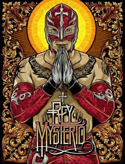 Rey Mysterio Mysterio Wwe, Mexican Luchador, Mexican Wrestler, Eddie Guerrero, Wrestling Posters, Rey Mysterio, Pale Horse, Wwe Tna, Wwe Legends