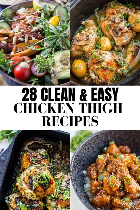 Sugar Free Recipes Dinner, Chicken Recipes No Dairy, Low Cal Chicken Recipes, Easy Chicken Dinner Healthy, Paleo Chicken Thighs, Whole Chicken Recipes Oven, Chicken Recipes Dairy Free, Healthy Chicken Thigh Recipes, Best Chicken Thigh Recipe