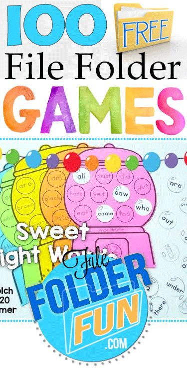 Download Game Game Play: This game is designed for up to five players, however you can add additional players by printing more gameboards and gumballs. Each player chooses a gumball machine as their board.  Gumballs go into a small jar (that can’t bee seen through) in the center.  Children take turns drawing a gumball, reading … Task Boxes, File Folder Games, Sight Word Games, Kindergarten Sight Word Games, Elementary Literacy Activities, File Folder Activities, Kindergarten Centers, Sight Words Kindergarten, Folder Games