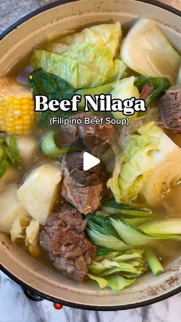 Beef Soup Filipino Recipe, Hawaiian Soup, Filipino Dishes Recipe, Nilagang Baka Recipe, Filipino Beef Recipes, Beef Nilaga Recipe, Nilaga Recipe, Beef Nilaga, Nilagang Baka