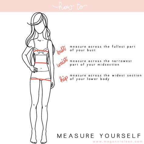 How to measure yourself // Megan Nielsen Design Diary Measurements For Sewing, Measure Yourself, How To Measure Yourself, Fabric Scissors, Sewing Blogs, How To Measure, Diy Sewing Projects, Tape Measure, Handmade Fashion