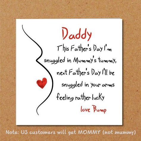 Mummy Hand, Baby Fathers Day Gift, Baby Announcement To Husband, 1st Fathers Day Gifts, Baby Cards Handmade, First Fathers Day Gifts, Unborn Baby, Diy Father's Day Gifts, Pregnant Wife