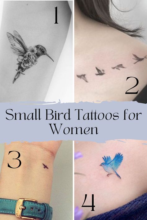 Bird Tattoos for Women + Their Special Meaning - TattooGlee Two Birds Tattoo, Free Bird Tattoo, Bird Shoulder Tattoos, 44 Tattoo, Simple Bird Tattoo, Small Bird Tattoos, Little Bird Tattoos, Bird Tattoo Meaning, Tiny Bird Tattoos