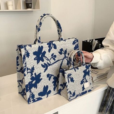 Casual Style Printing Fabric Big Soft Shoulder Bag for Women 2022 Spring Crossbody Bags New Fashion Trend Brand Office Handbags Patchwork, Handmade Shoulder Bag, Hand Bags For Women Style, Big Bags For Women, Office Handbags, Office Bags For Women, Trending Totes, Handmade Tote Bags, Canvas Backpack Men