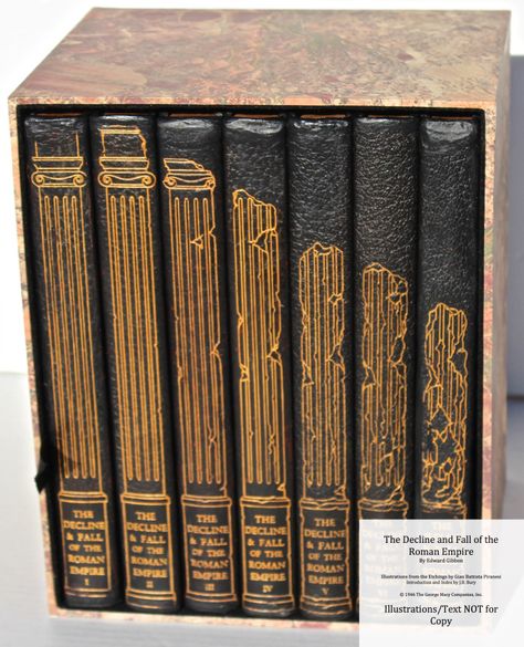 The Decline and Fall of the Roman Empire, Limited Editions Club, Books in Custom Slipcase The Decline And Fall Of The Roman Empire, Roman Empire Books, Limited Edition Book Covers, Special Edition Books, Greek Mythology Books, Mythology Books, Limited Edition Book, Empowering Books, Gay Books