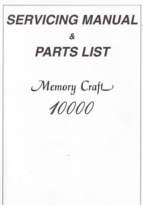 Janome Memory Craft 10000 Sewing Machine Service Repair Manual + Parts Sewing Machine Service, Sewing Machine Basics, Memory Crafts, Error Code, Fabric Sewing, Repair Manuals, Crafts Sewing, Sewing Fabric, Sewing Machine