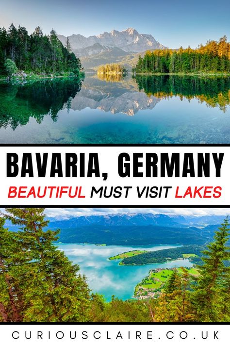 If you love nature and stunning lakes then you need to head to the beautiful Bavaria region in south Germany. Here you'll find some of the most beautiful lakes in Germany! What are you waiting for? Germany Travel, Dortmund, Nature, Bremen, Bavaria, Stuttgart, Mainz, South Germany, German Travel