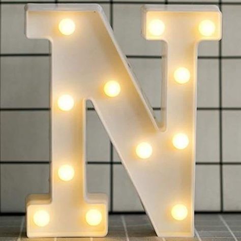 Type: LED letters Power: 2AA batteries (not included) Material: ABS LED lighting Color: Warm white Life span: More than 50000 hours Application: Indoor use, home or holiday / birthday party decoration Can hang on wall or place on someplace of flat… Alphabet Wall Decor, Led Letters, Fairy Lights Garden, Holiday Birthday Party, Design Alphabet, Batteries Not Included, Alphabet Wall, Pendant Lights & Chandeliers, English Alphabet