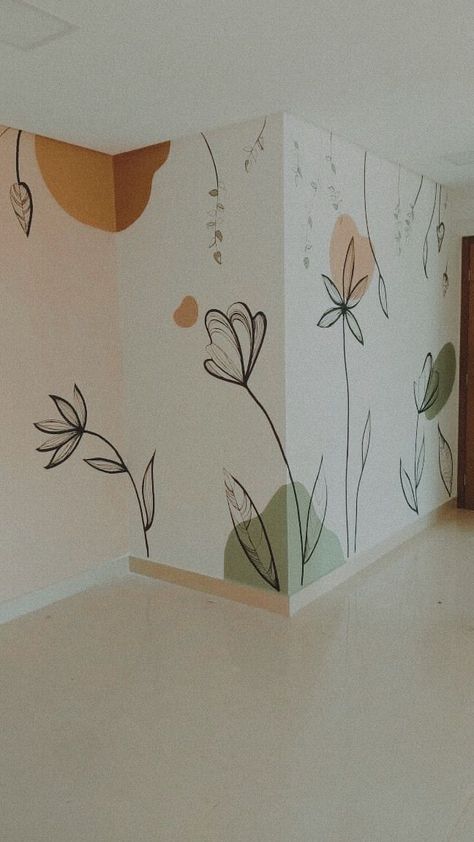 Home Decor Innovating House Wall Paint Concepts Ideas Pola Cat Dinding, Seni Mural, Wall Murals Diy, Creative Wall Painting, Desain Quilling, Diy Wall Painting, Room Wall Painting, Small Hallway, Wall Painting Decor