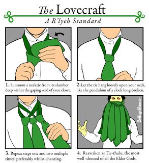 Grim Reviews: The Cthulhu Tie Knot Diy Halloween Costumes, Lovecraftian Horror, Hp Lovecraft, Cthulhu Mythos, Last Minute Halloween Costumes, Costume Diy, Call Of Cthulhu, College Humor, Cthulhu