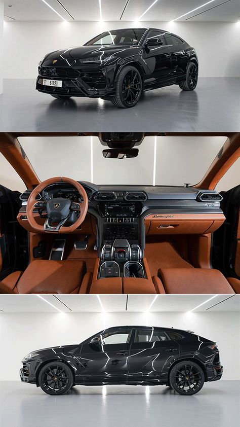 Lamborghini Urus Black Lamborghini Urus Black, Urus Black, Lamborghini Suv Urus, Lamborghini Urus Interior, Two Door Jeep Wrangler, Dream Cars Lamborghini, Aventador Lamborghini, Cool Truck Accessories, Car Organization