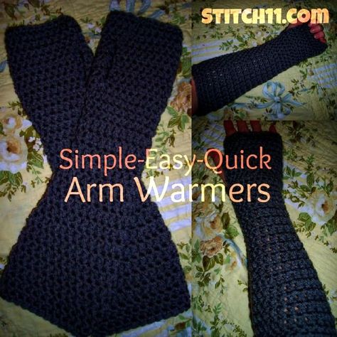 10 DIY Fingerless Gloves You Must Love - Pretty Designs Crochet Arm Warmers, Crochet Hand Warmers, Crochet Wrist Warmers, Fingerless Gloves Crochet Pattern, Crochet Leg Warmers, Confection Au Crochet, Crochet Gloves Pattern, Crochet Simple, Gloves Pattern