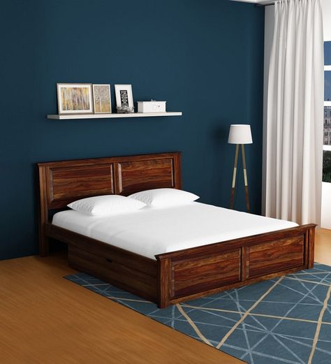 Simple Wooden Bed Designs Simple Wooden Bed Design, Queen Size Bed With Storage, Brown Wooden Bed, Latest Wooden Bed Designs, Wooden Bed Designs, Wood Bed Frame Queen, Modern Wooden Bed, Single Wooden Beds, White Wooden Bed