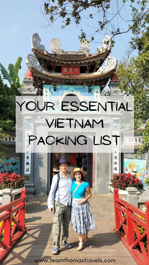 Vietnam Packing List, Vietnam Clothes, Vietnam Vacation, Trip To Vietnam, Packing For A Trip, Vietnam Trip, Pack For A Trip, Vietnam Backpacking, Vietnam Holidays