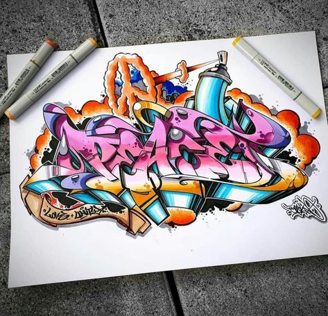 Posca Graffiti, Graffiti Pens, Graffiti Lettering Alphabet, Typographie Inspiration, Graffiti Wildstyle, Graffiti Art Letters, Tattoo Lettering Design, Graffiti I, Graffiti Pictures