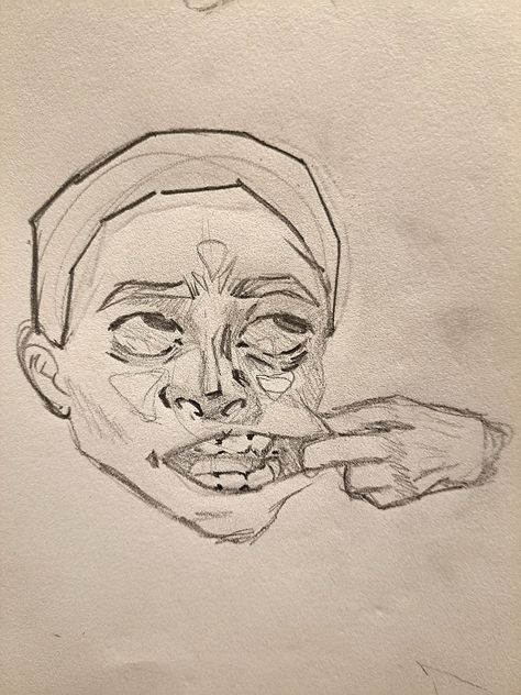 Mouth Pulling Reference Drawing, Pulling Mouth Reference Drawing, Gangsta Art Drawing, Drawing Teeth Smiles, Hand Pulling Mouth Reference, Hand Pulling Reference, Tounge Sketch, Hands Pulling Face Drawing, Mouth Pulling Reference