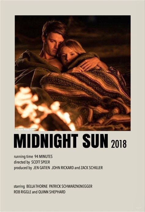 Minimalist/polaroid movie poster by me Midnight Sun Movie Poster, Midnight Sun Poster, Movie Polaroid Posters, Quinn Shephard, Midnight Sun Movie, Great Expectations Movie, Romance Movie Poster, Netflix Movie List, Polaroid Movie Poster