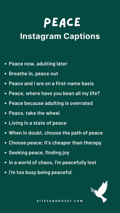 Peace Related Quotes, Aesthetic Words For Nature, Inner Peace Captions Instagram, Peace And Nature Quotes, Caption About Peace, Postive Captions For Instagram, Peace Of Mind Caption, Caption On Peace, Escape Captions Instagram