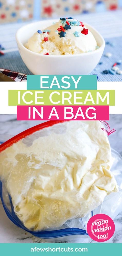 Essen, Mini Desserts, Home Made Ice Cream, Ice Cream In A Bag, Easy Ice Cream Recipe, Easy Ice Cream, Lost 100 Pounds, Kids Recipes, I Quit