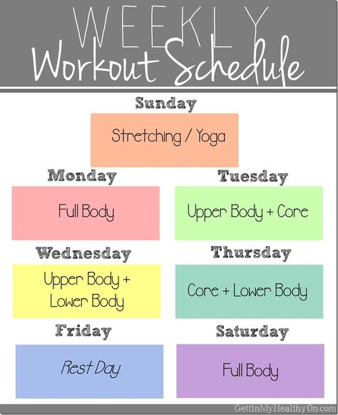 Try this weekly exercise routine to challenge yourself and keep yourself accountable as you work towards your fitness goals! Wedding Workout Plan, Home Workout Schedule, Weekly Workout Schedule, Burning Body, Wedding Workout, Skin Care Routine For 20s, Fit Girl Motivation, Exercise Routine, Challenge Yourself