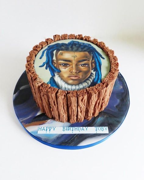 Rapper Cake, Angel Cake Design, 21st Birthday Boy, Cotton Candy Party, Cakes Designs, Edible Image Cake, Barbie Sets, Angel Cake, Edible Images