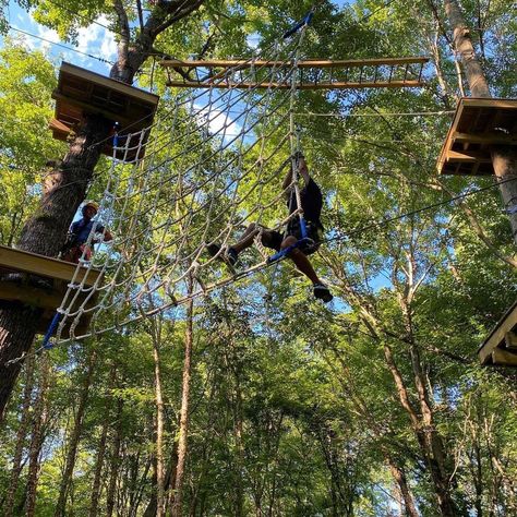 The Richmond Experience on Instagram: “OUTDOOR ADVENTURE IDEA 🧗Did you know you can fly across the tree tops on any of the 4 different ropes courses, 36 obstacles, and 10…” Rope Course Backyard, High Ropes Course Aesthetic, Ropes Course Aesthetic, Tree Obstacle Course, High Ropes Course, Space Project, Makeover Bedroom, Ropes Course, Space Projects