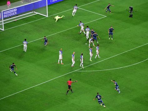 Argentina's Lionel Messi (bottom right) celebrates after scoring on a free kick against Team USA on Tuesday during their Copa America Centenario semifinal football match in Houston. Lionel Messi, Argentina, About Leo, Soccer Match, Free Kick, Best Fan, Football Match, Leo Messi, Team Usa