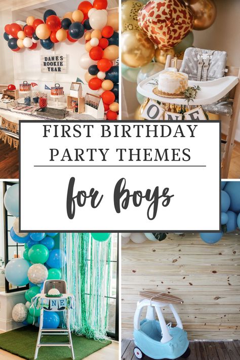 Looking for the perfect theme to celebrate your little boy's first birthday? Look no further! Explore our collection of adorable and creative first birthday party themes for boys. We've got ideas that will make his special day unforgettable. Get inspired and start planning a party that will be filled with joy, laughter, and precious memories. Let the celebration begin! #FirstBirthdayParty #BoysBirthday #PartyThemes Fun One Year Old Birthday Ideas, Baby 1st Birthday Party Ideas Boy, 1 Year Birthday Boy Theme, Summer Birthday Party Ideas For Boys 1st, First Year Birthday Theme Boy, Fun To Be One Birthday Theme, May 1st Birthday Ideas Boy, Birthday Ideas For 1 Year Boy, 1yr Birthday Party Ideas Boy
