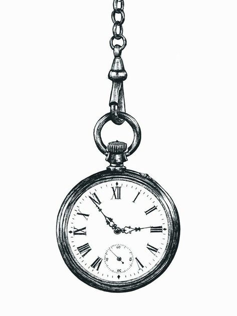 Pocket Watch Drawing, Pocket Watch Art, Watch Sketch, Clock Old, Clock Drawings, Watch Drawing, Art Alevel, Pocket Watch Tattoo, Watch Tattoos