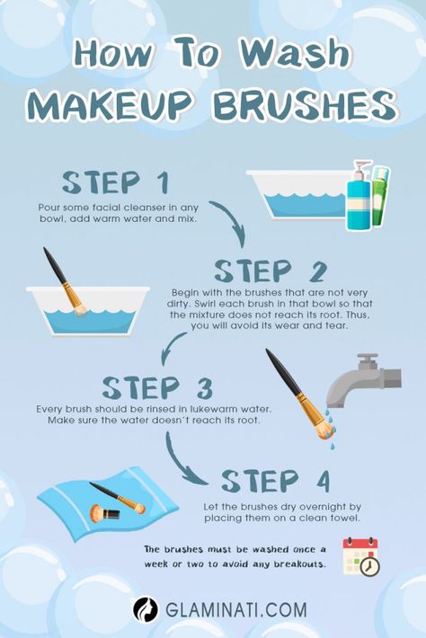 Clean Makeup Brushes, How To Wash Makeup Brushes, Make Up Tutorials, Cleaning Painted Walls, Clean Towels, How To Clean Makeup Brushes, Deep Cleaning Tips, Clean Makeup, Make Up Looks