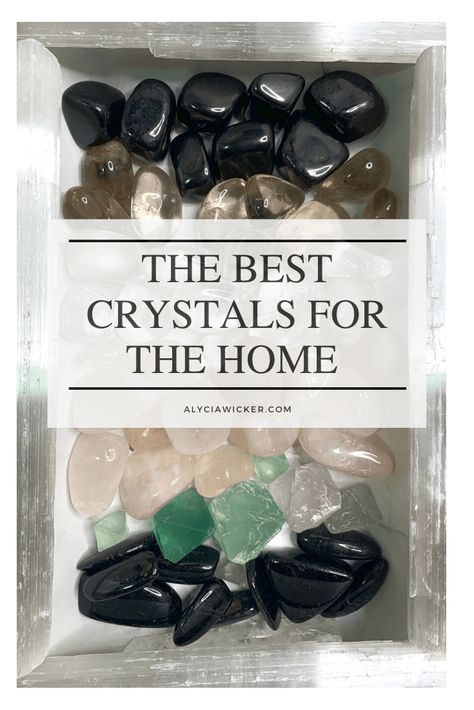 The Best Crystals For The Home  — Online Interior Design School by Alycia Wicker Crystal For Living Room, Crystals Aesthetic Home, Crystals For Rooms In House, Entryway Crystals, Crystals For The Living Room, Crystals Around The House, Crystals For Home Entrance, Crystals For Front Door, Crystals For Entryway Of Your Home