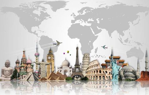 3 Financial Lessons I Learned as an Expat Maps Wallpaper, Buildings Art, Photo Voyage, Architecture Mapping, Zestaw Ikon, Famous Monuments, World Wallpaper, Wallpaper Walls Decor, Famous Buildings