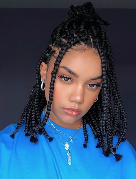 Red Box Braids, Short Box Braids Hairstyles, Medium Box Braids, Short Box Braids, Big Box Braids Hairstyles, Cute Box Braids Hairstyles, Long Box Braids, Box Braids Hairstyles For Black Women, Braids Hairstyles Pictures
