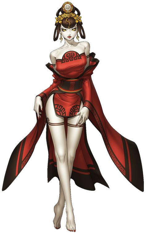 Nuwa | Megami Tensei Wiki | Fandom Human Form Art, Snake Lady, Form Art, Shin Megami Tensei Persona, Chinese Mythology, Megami Tensei, Shin Megami Tensei, Human Form, Persona 5