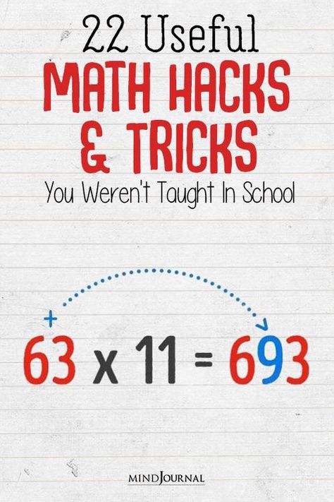 These math hacks are something you weren't taught back in school and I assure you that it's something you wished you should have known earlier. #lifehacks #mathhacks #mathematics #simplehacks #tricks #mathtricks Maths Calculation Tricks, Math Tricks Middle School, Easy Math Hacks, How To Understand Math, Easy Maths Tricks, Mathematics Tricks Math Hacks, Math Hacks Multiplication Tricks, Math Tips And Tricks, How To Get Good Grades In Math