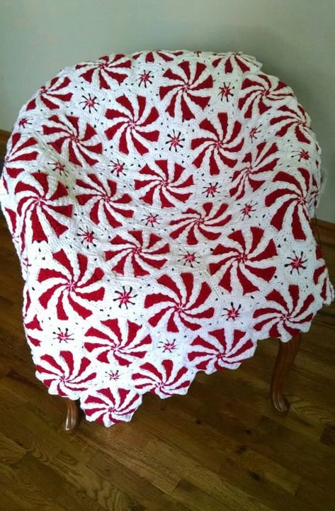 Candy Cane Experiment, Candy Cane Coloring Page, Christmas Candy Cane Decorations, Coat Blouse, Christmas Afghan, Christmas Crochet Blanket, Holiday Blankets, Holiday Throw, Candy Cane Ornament