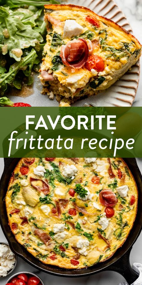 Best Frittata Recipe, Breakfast Fritatta, Frittata Recipes Breakfast, Fritata Recipe, Easy Frittata Recipe, Fritatta Recipe, Easy Frittata, Quiche Recipes Easy, Frittata Recipe