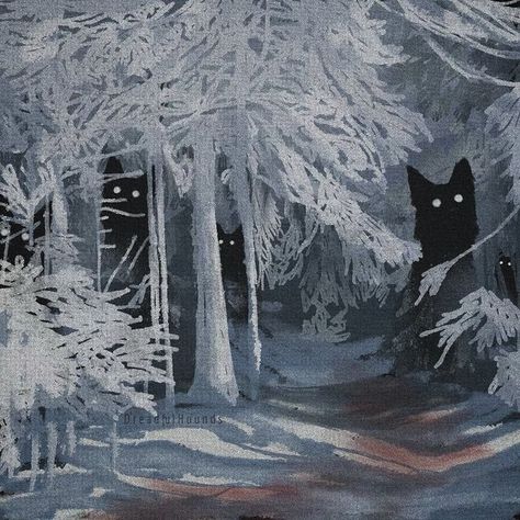 Wolves, Fairy Tales, Dogs And Puppies, Winter Woods, Winter Wood, Winter Painting, Winter Art, Dog Paintings, Mood Board