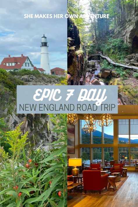 New England National Parks, Best Northeast Road Trips, Maine New Hampshire Vermont Road Trip, Fall New England Packing List, Vermont To Maine Road Trip, Fall Travel Wardrobe New England, East Coast Road Trip Itinerary, Fall New England Trip, 7 Day New England Fall Road Trip