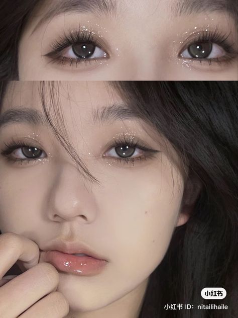 Asian Makeup Looks Hooded Eyes, Eye Makeup Hacks, European Skincare, Makeup Ulzzang, Disco Makeup, Monolid Eye Makeup, Monolid Makeup, Asian Makeup Looks, Skincare Secrets