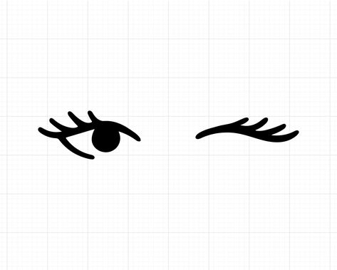 Wink Face Tattoo, Wink Eye Tattoo, Wink Drawing, Mascara Eyes, Sick Tattoos, Eyes Clipart, Winking Eye, Speed Draw, Sick Tattoo