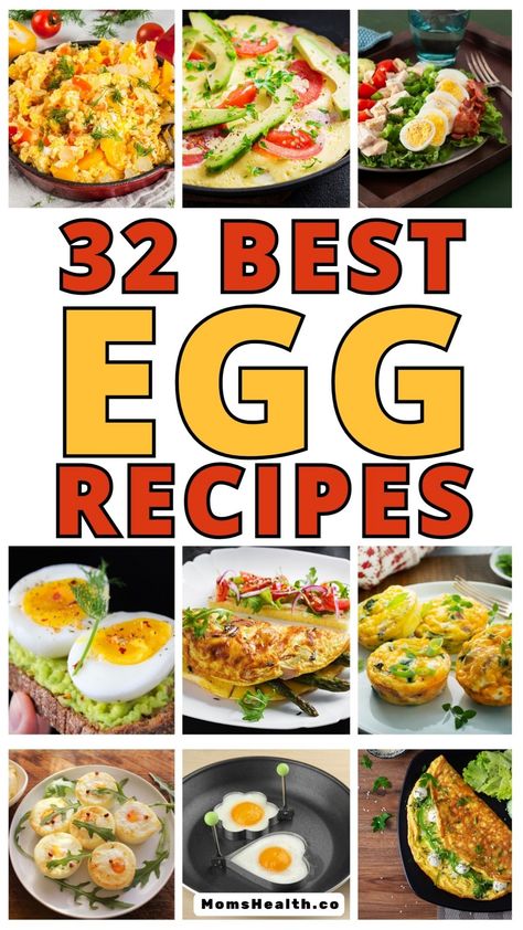 Discover a compilation of 32 effortless egg recipes to elevate your breakfast game. From fluffy scrambled eggs to various creative dishes, this curated list will inspire you to whip up delicious breakfast options in no time. Explore the world of eggs and add excitement to your morning routine with these simple yet tasty recipes. What To Make With Lots Of Eggs, Eggs And Cheese Recipes, Gourmet Scrambled Eggs, Recipe To Use Up Eggs, Eggs Main Dish Dinners, Egg Pan Recipes, Eggs Recipes For Breakfast Easy, Fluffy Egg Recipes, Healthy Egg Toast Breakfast