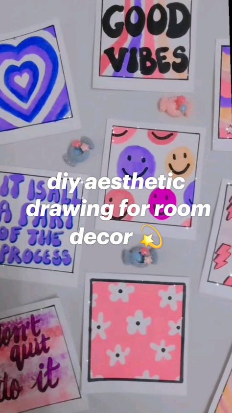 diy aesthetic drawing for room decor 💫 in 2022 | Paper crafts diy, Paper crafts diy kids, Paper crafts Aesthetic Drawing For Room, Drawing For Room Decor, Drawing For Room, Kids Paper Crafts, Preppy Wall Collage, Paper Room Decor, Diy Room Decor Videos, Fun Diy Craft Projects, Easy Room Decor