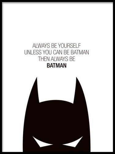 Bale Batman, Hirsch Silhouette, Desenio Posters, Batman Kids, Batman Poster, Black And White Posters, Online Posters, Buy Posters, Hakuna Matata