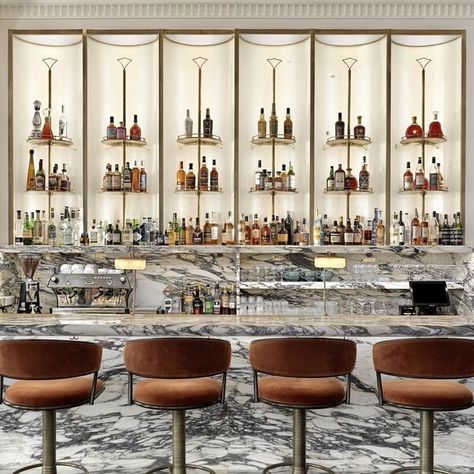 bar we would like to sit and have a drink at | pinterest finds Classy Restaurant, Hotel Bar Design, Bar Lounge Room, Bar Counter Design, Bar And Lounge, Architecture Restaurant, Home Bar Rooms, Design Café, Bar Interior Design