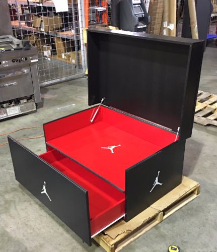 Jordan Shoe Box Storage, Jordan Shoe Box, Giant Shoe Box Storage, Big Shoe Box, Sneaker Storage Box, Giant Shoe Box, Sepatu Air Jordan, Sneakerhead Room, Shoe Box Storage