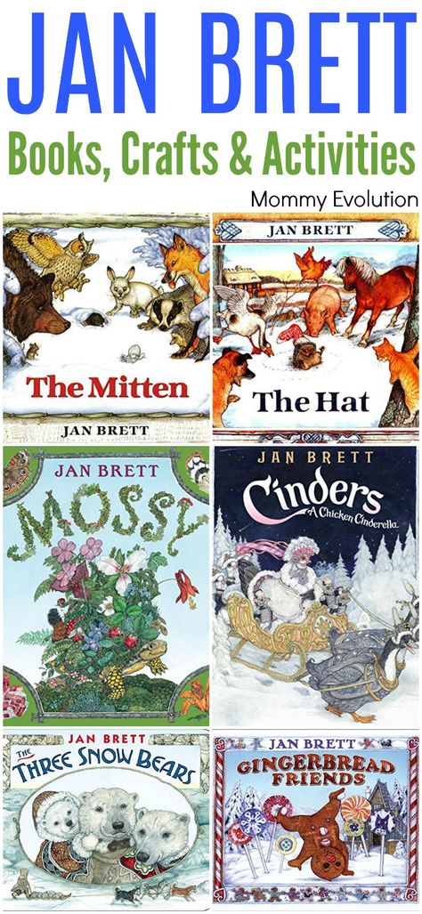 Jan Brett The Hat, Books Crafts, Jan Brett, Snow Bear, Author Spotlight, Preschool Literacy, Author Studies, Library Lessons, Preschool Books